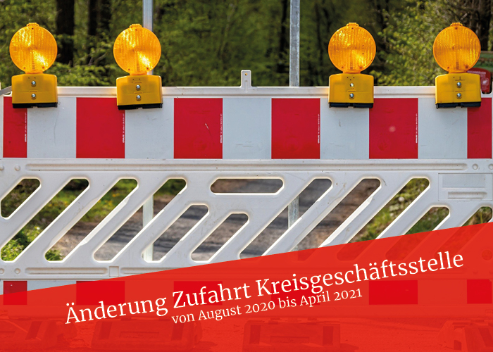 Zufahrt Kreisgeschäftsstelle Jena wegen Bauarbeiten eingeschränkt