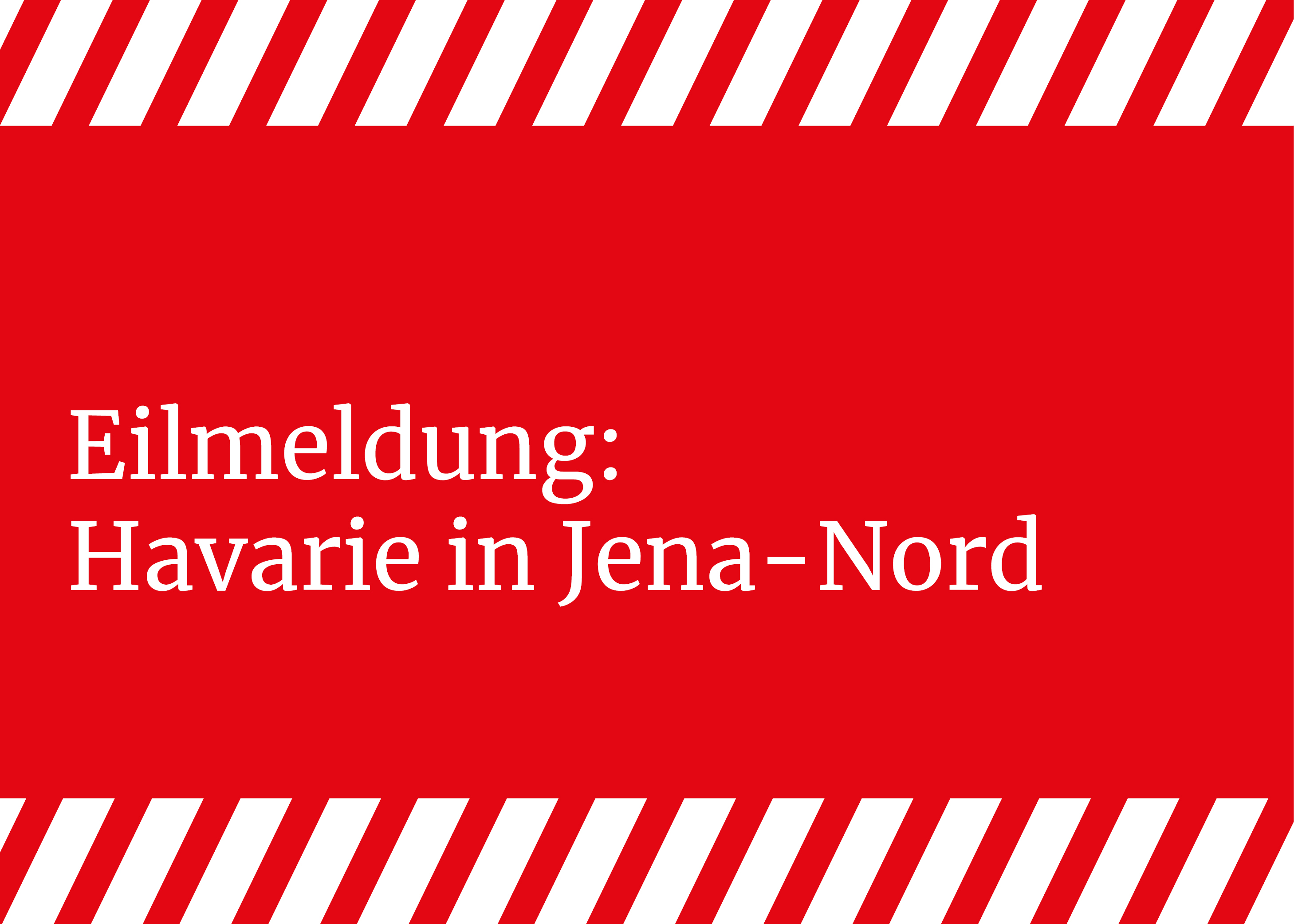 Keine Fernwärmeversorgung durch Havarie in Jena-Nord