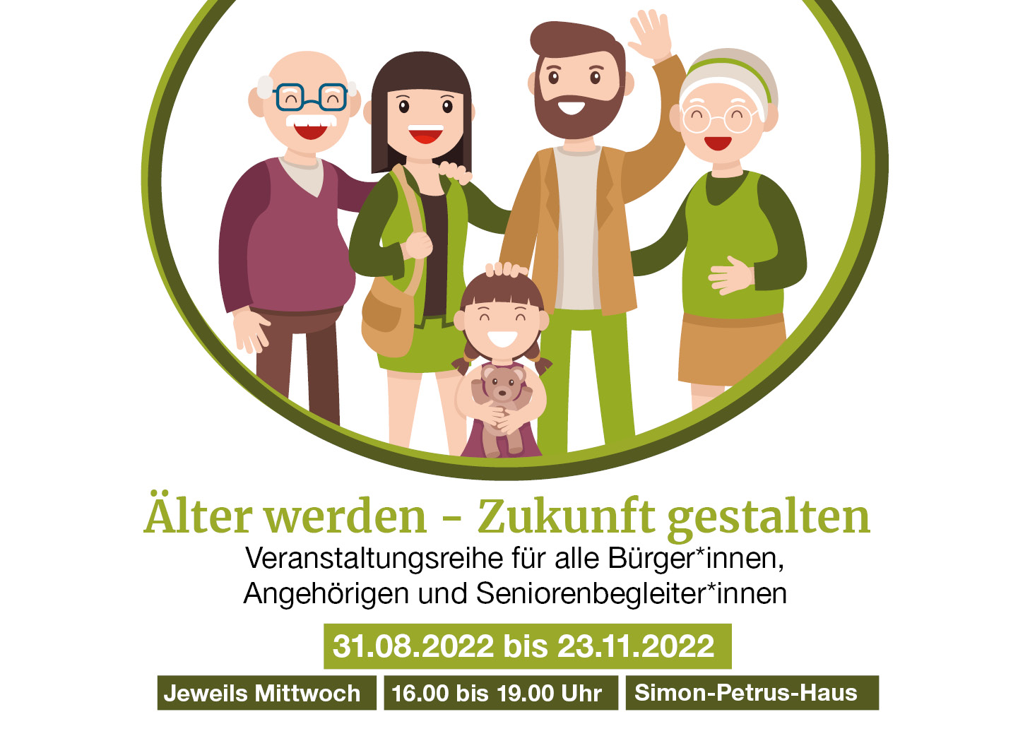 Seniorenbüro Jena: Älter werden - Zukunft gestalten. Neue Veranstaltungsreihe ab 31.08.2022